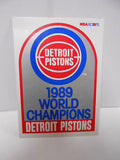 Detroit Pistons Champions Hoops NBA insert card 1989