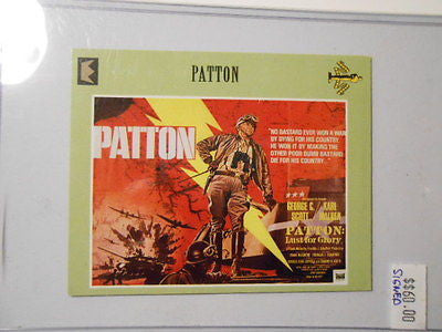 Movie Poster cards Patton signed Karl Malden insert card