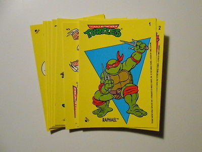 Teenage Mutant Ninja Turtles rare comic stickers set 1990s