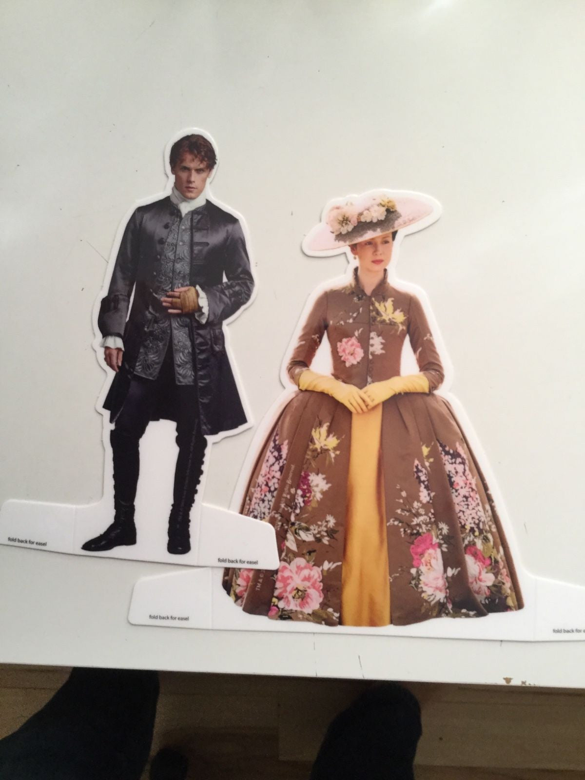 Outlander tv show on showcase two 8 inch standees