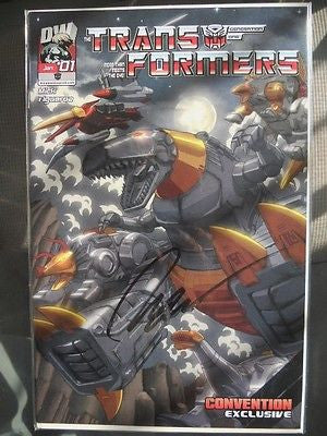 Transformers convention only #01 issued comic book signed by the artist