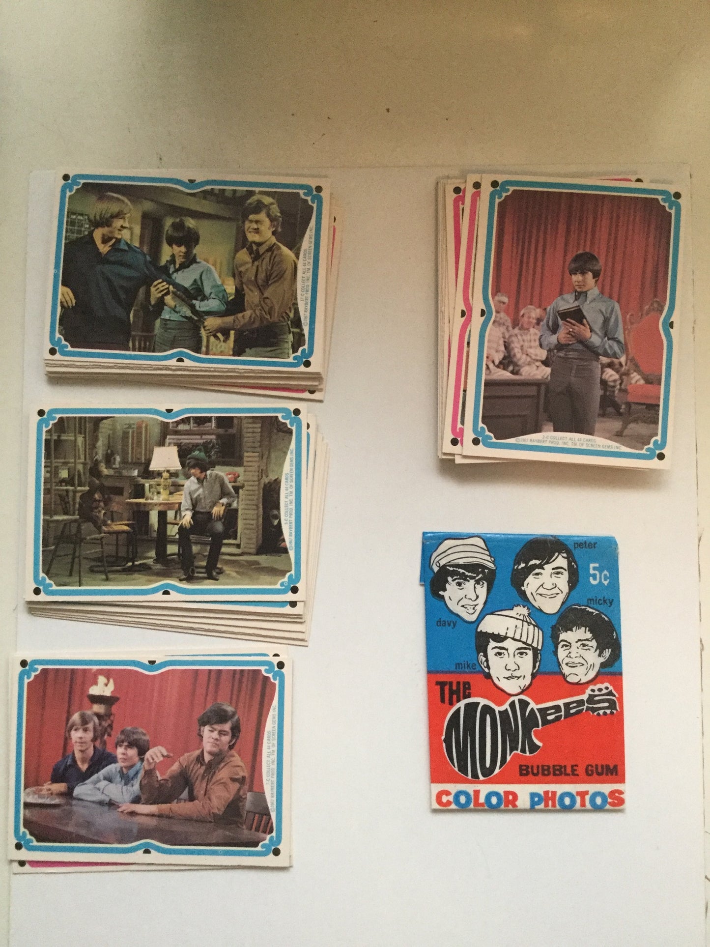 The Monkees Original cards set with wrapper 1967