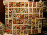 Marvel First Issue Covers cards uncut card sheet 1984