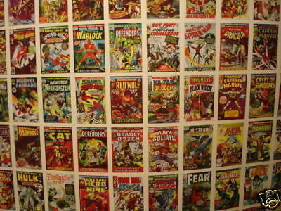 Marvel First Issue Covers superhero cards uncut card sheet 1984