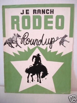 Western Rare Rodeo vintage program 1960s