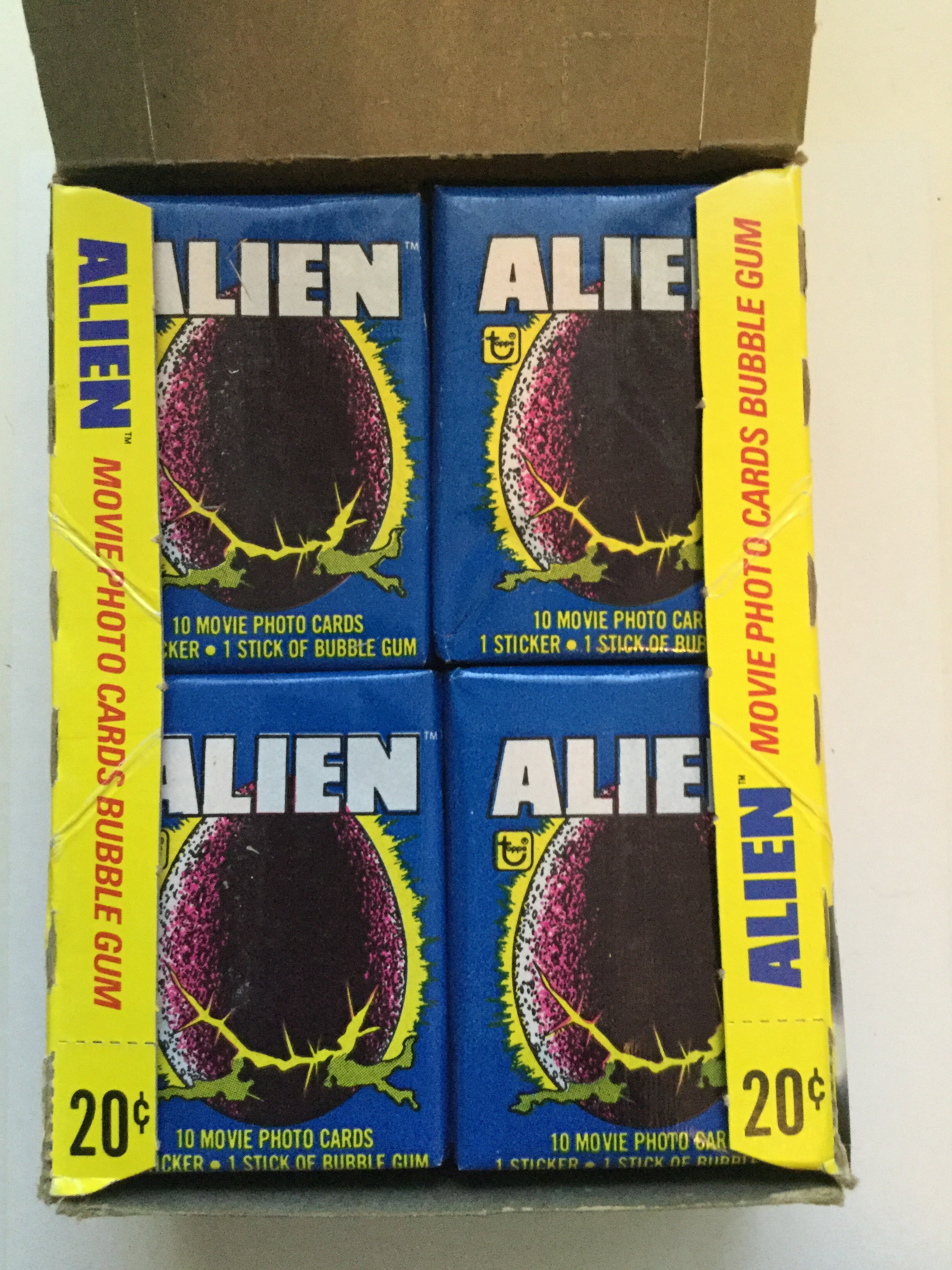 Alien first Movie cards 36 packs full box Topps 1979