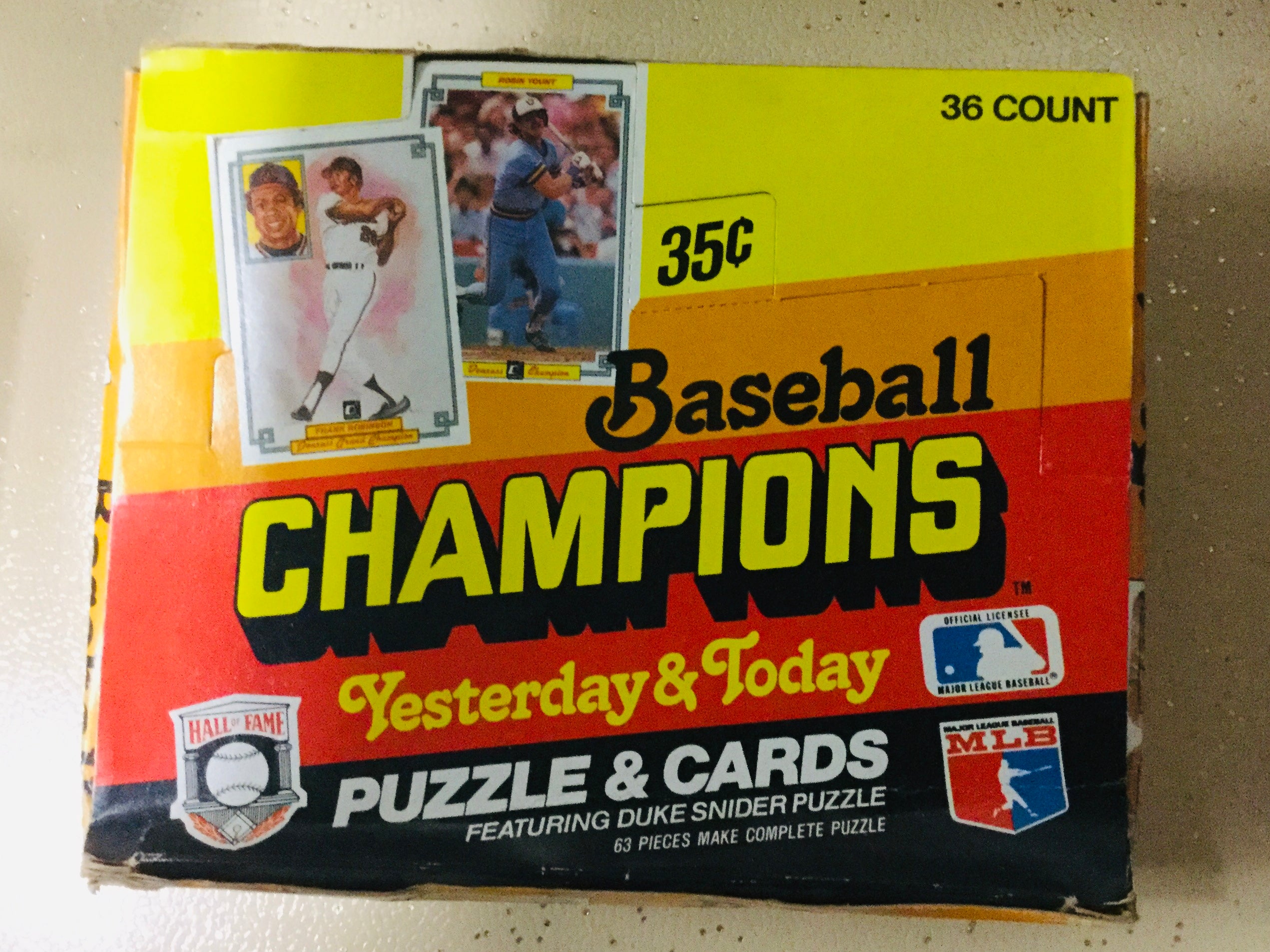 1984 Donruss Baseball Champions cards 36 packs box