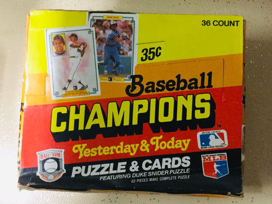 1984 Donruss Baseball Champions cards 36 packs box