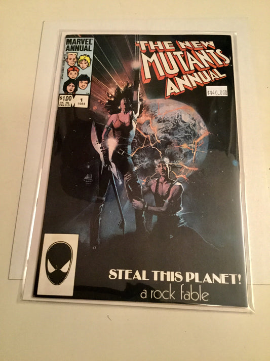 The New Mutants Annual #1 Vf comic book