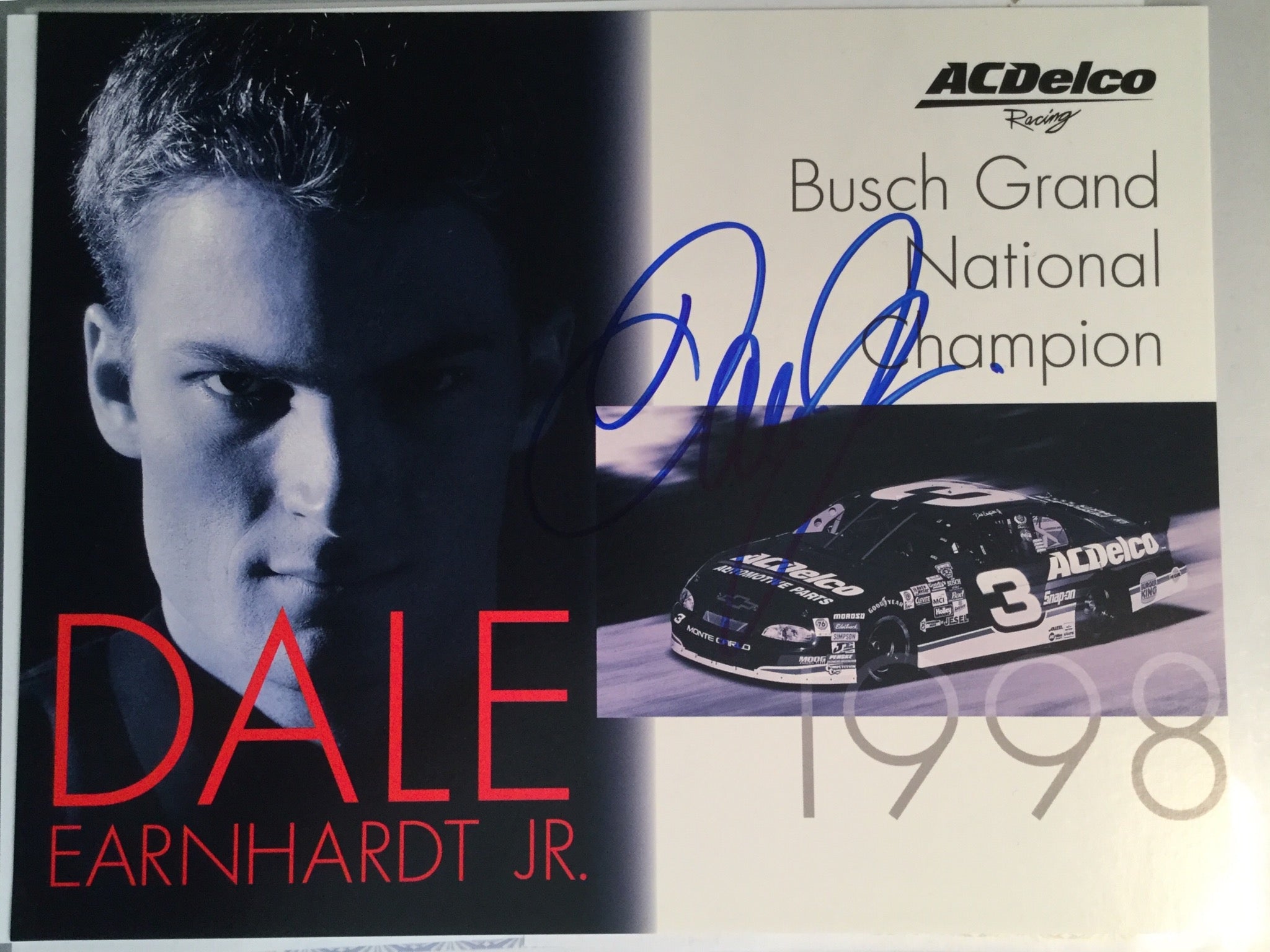 Dale Earnhardt Jr rare NASCAR Signed Photo with COA