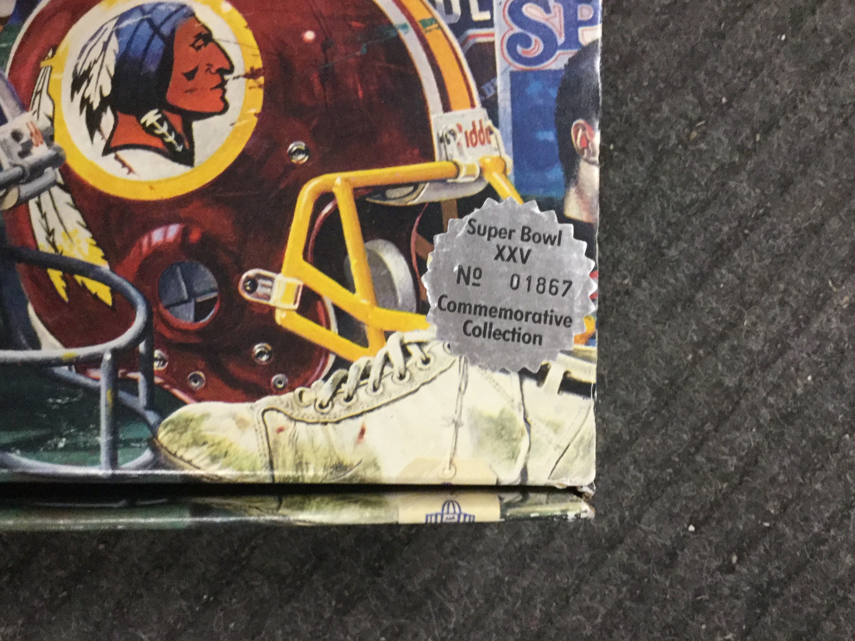 Super Bowl football XXV Anniversary Commerative collection