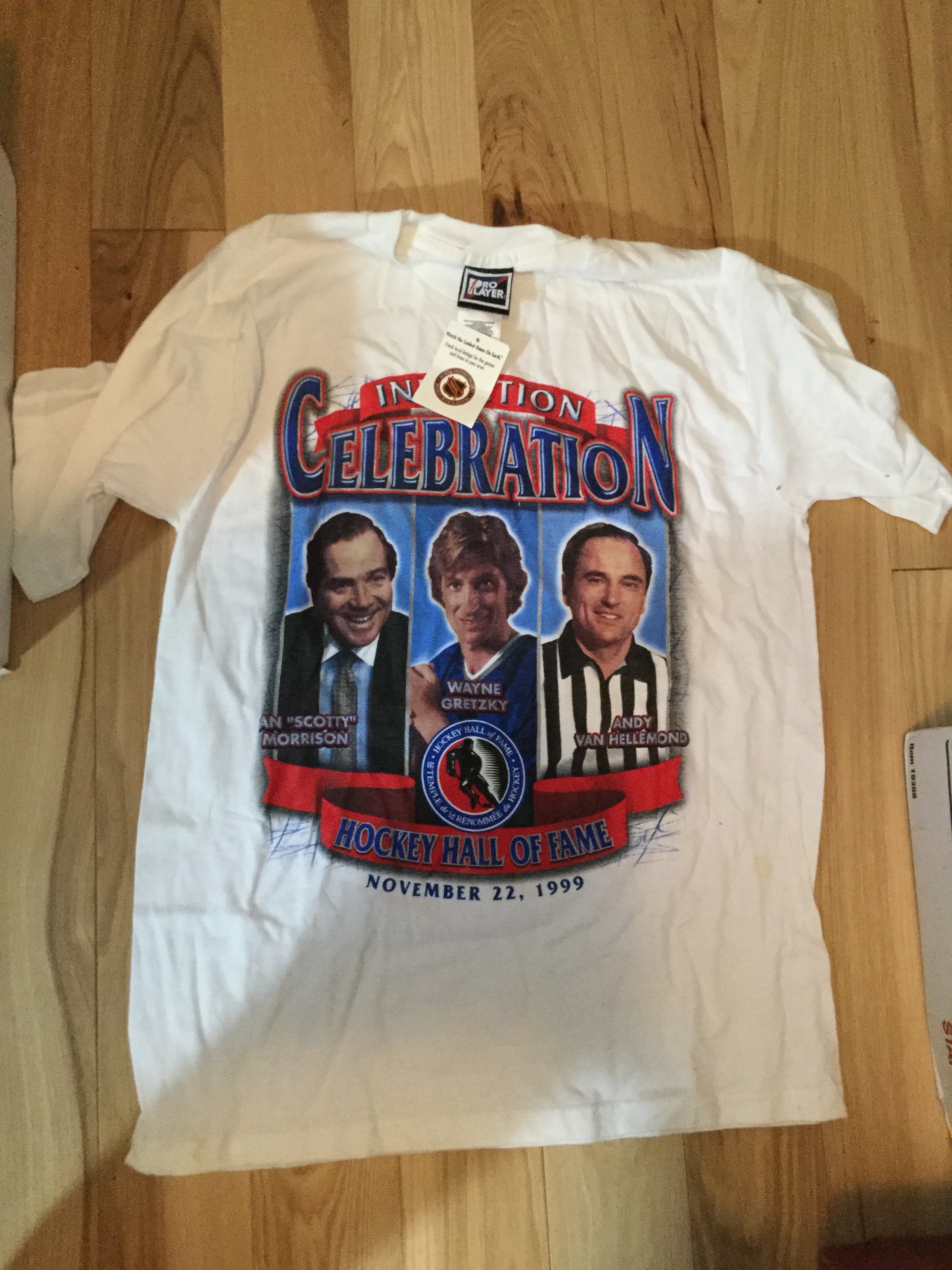 Wayne Gretzky rare Hockey Hall of Fame induction ceremony T-shirt 1999