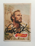 Planet of the Apes movie Rare Charlton Heston signed card with COA