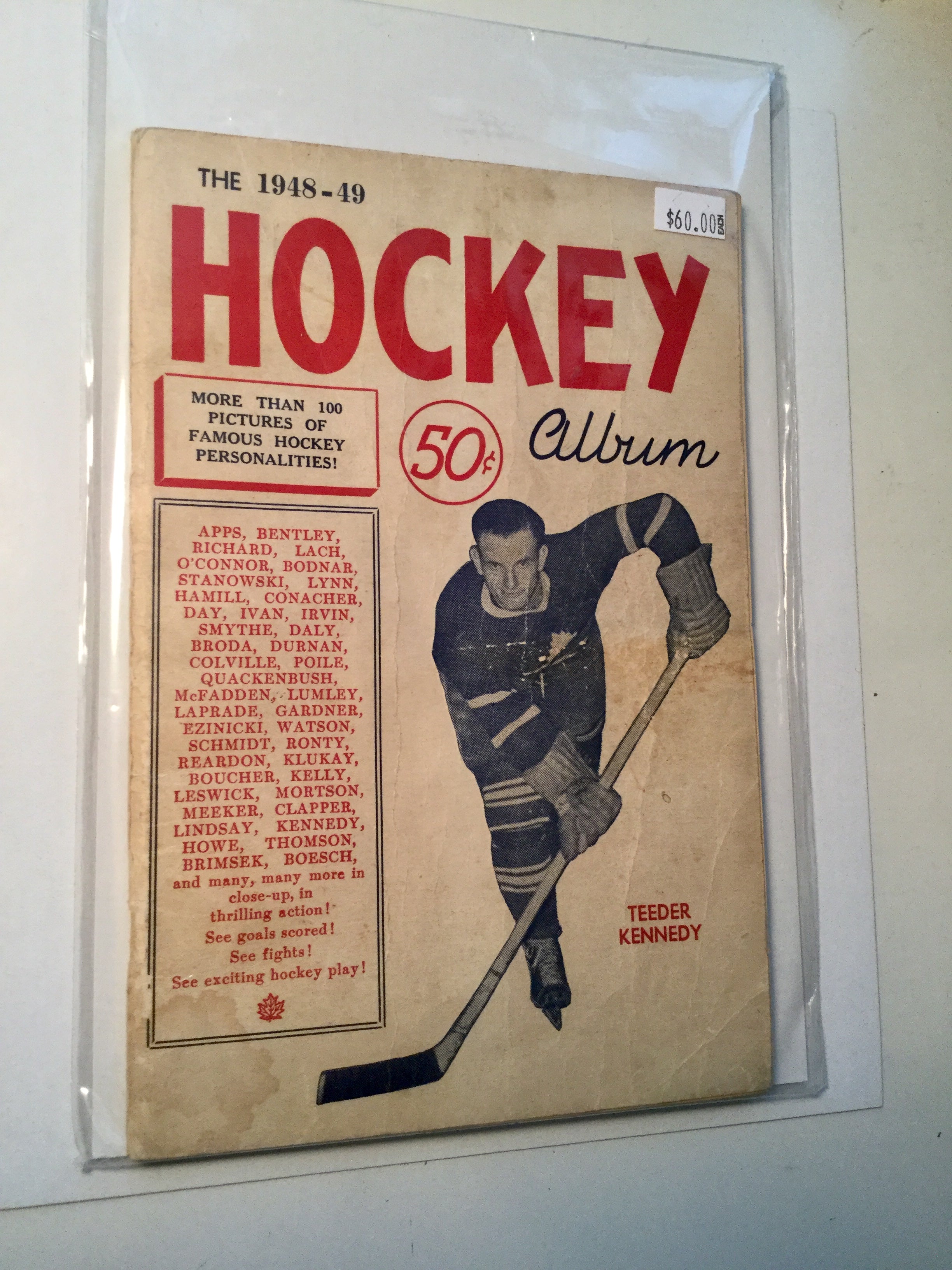 Hockey album rare magazine 1948