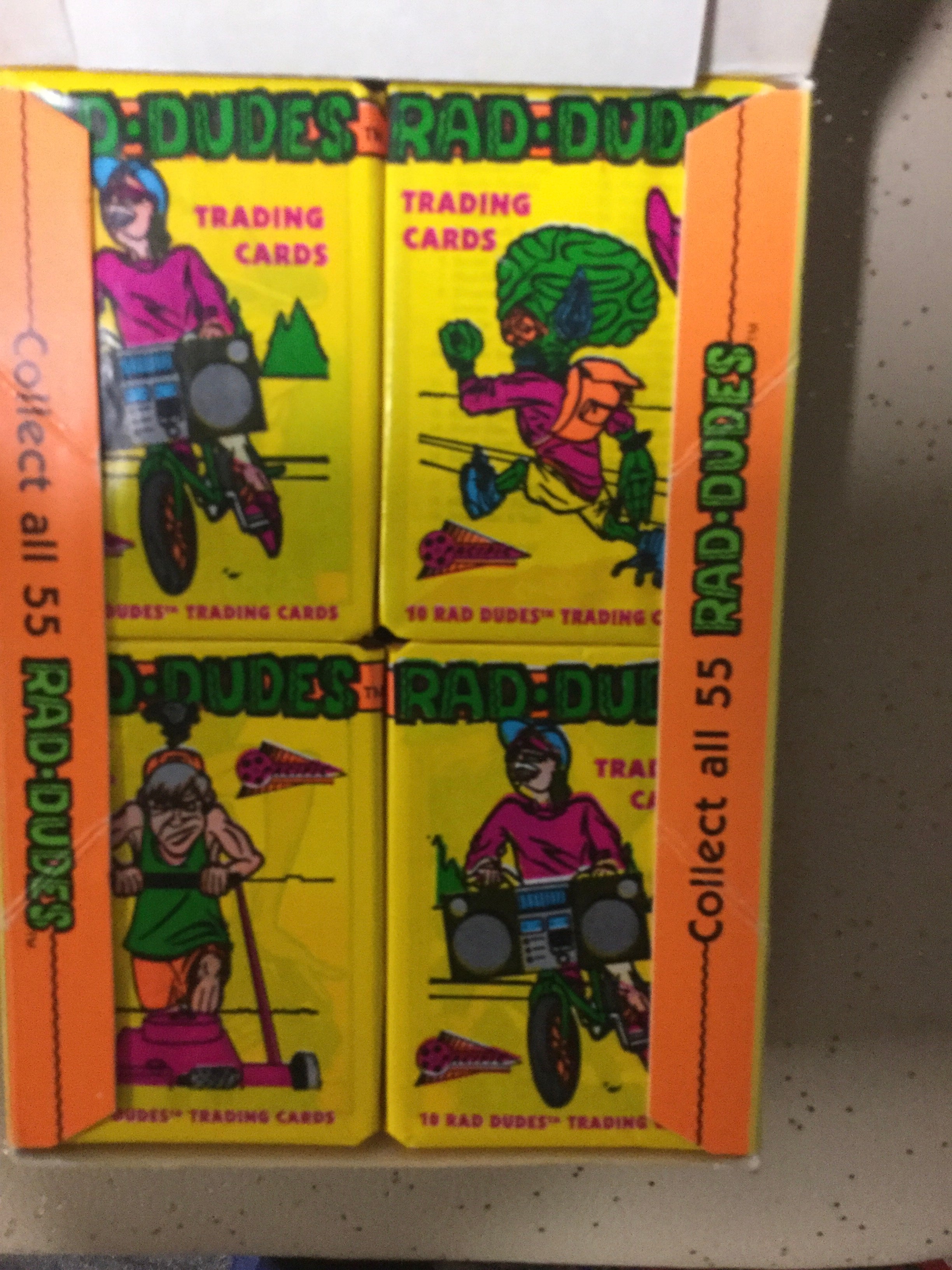 1980s Pacific Rad Dudes rare limited issue cards 36 packs box