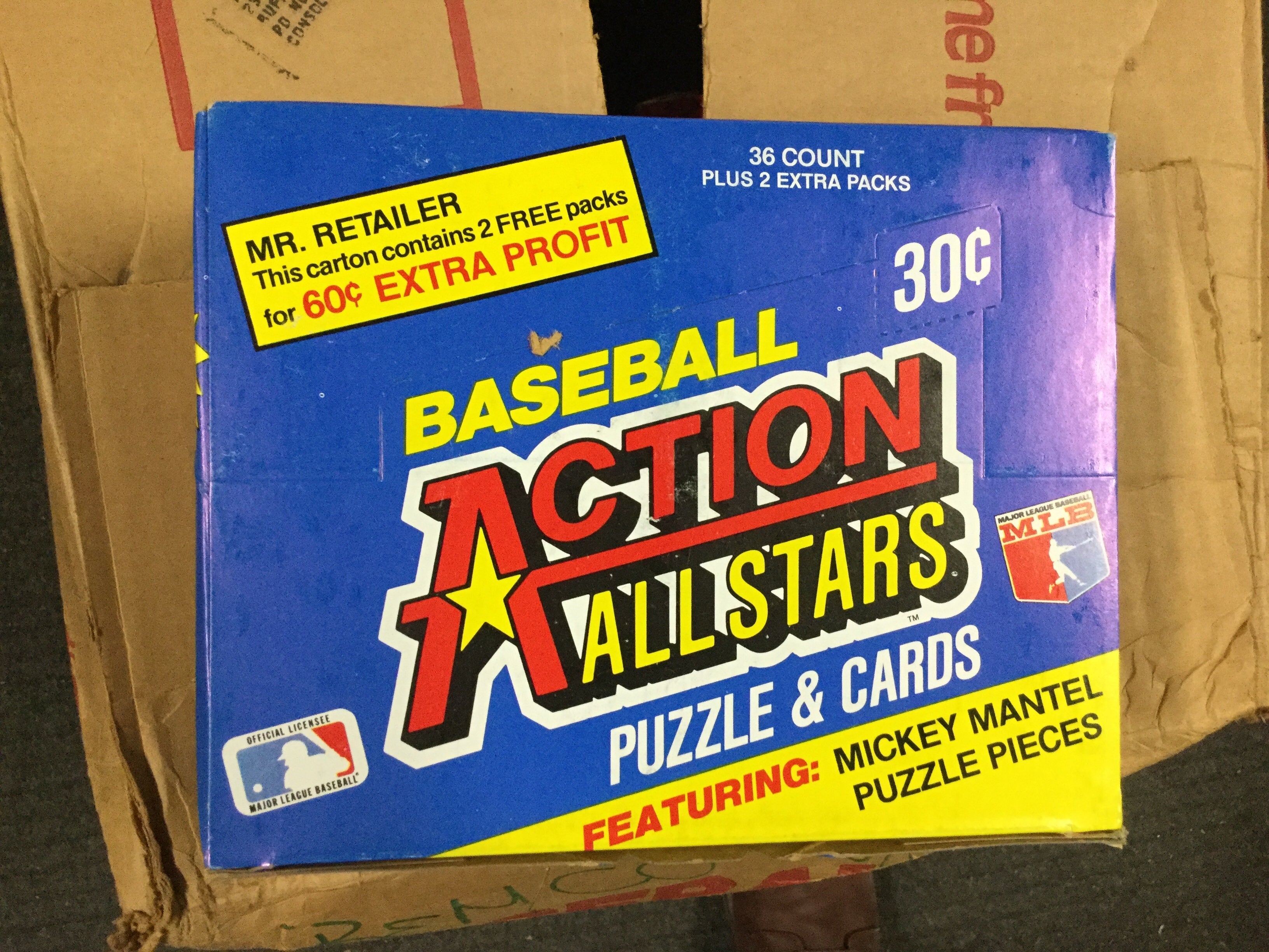 Baseball Action All Stars Donruss cards full box. 1983