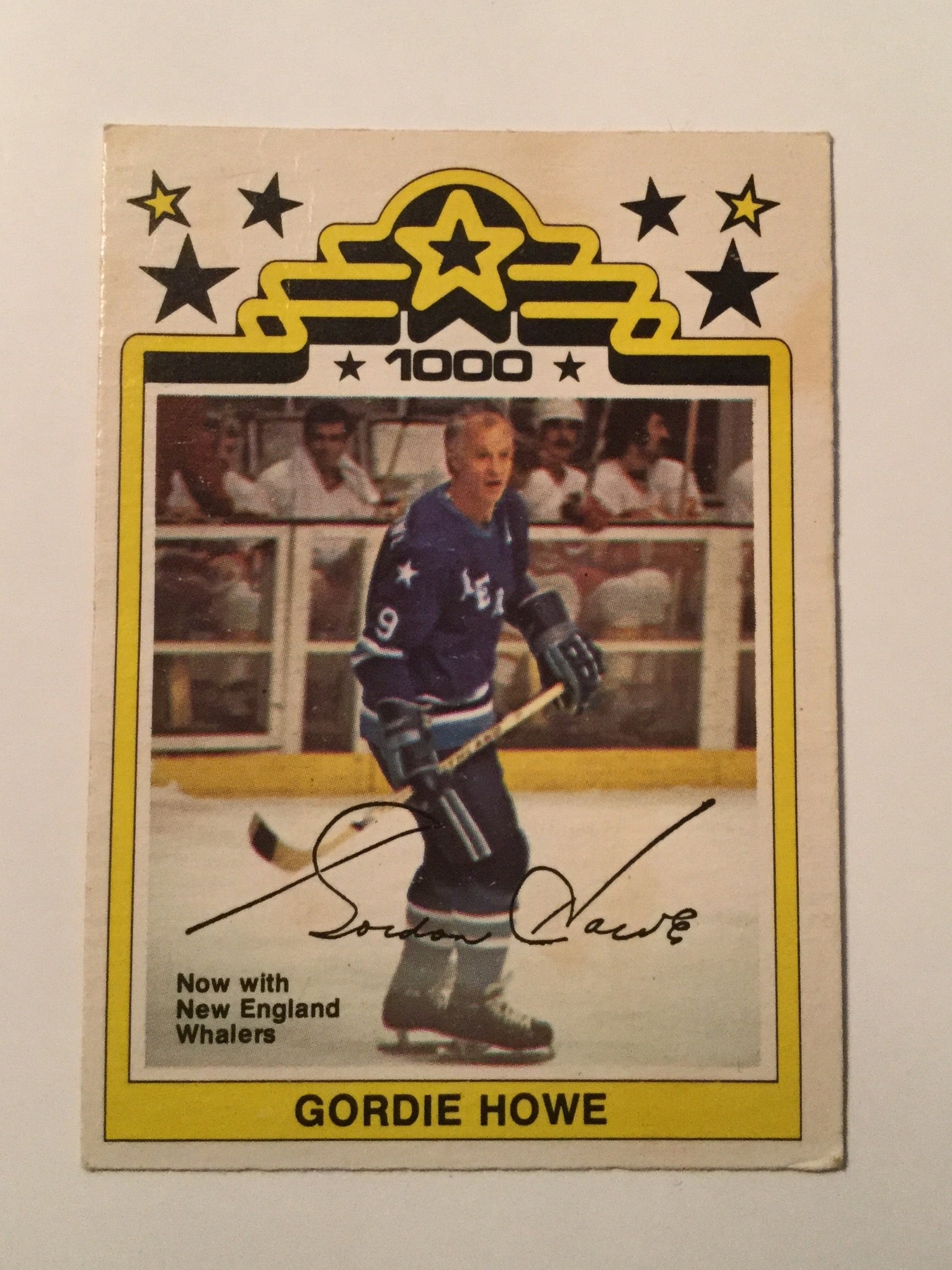 Gordie Howe WHA rare hockey card 1970s