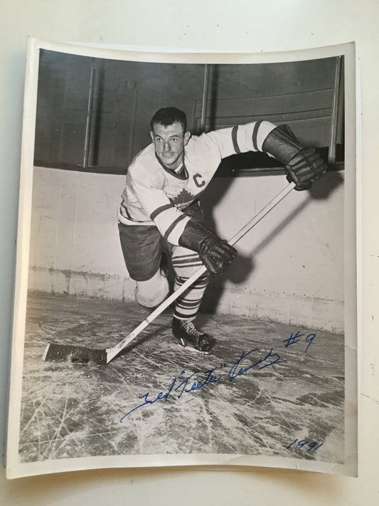 Ted Kennedy Toronto Maple Leafs hockey legend signed photo with COA