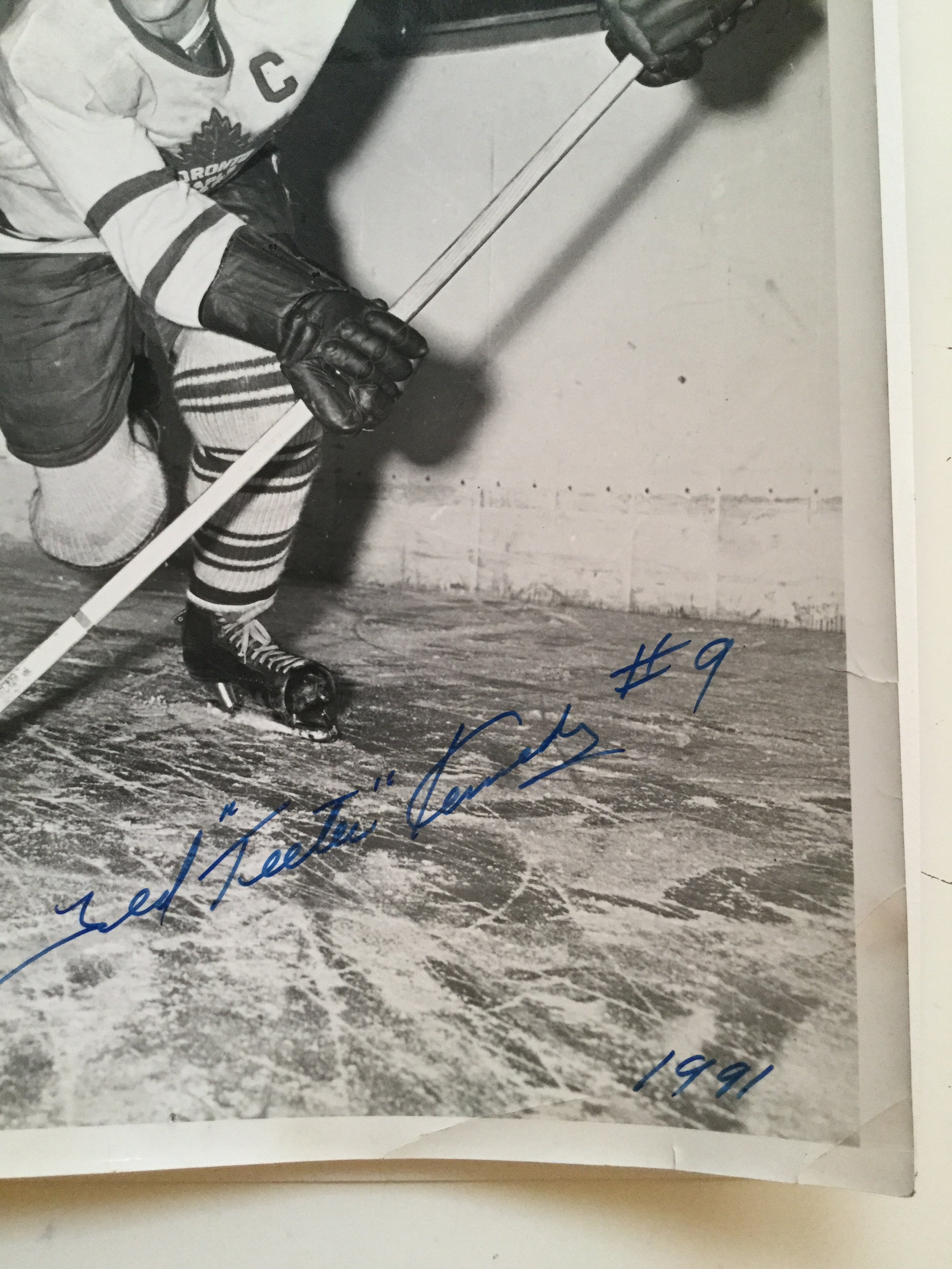 Ted Kennedy Toronto Maple Leafs hockey legend signed photo with COA