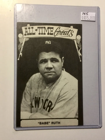 Babe Ruth Rare baseball postcard 1975