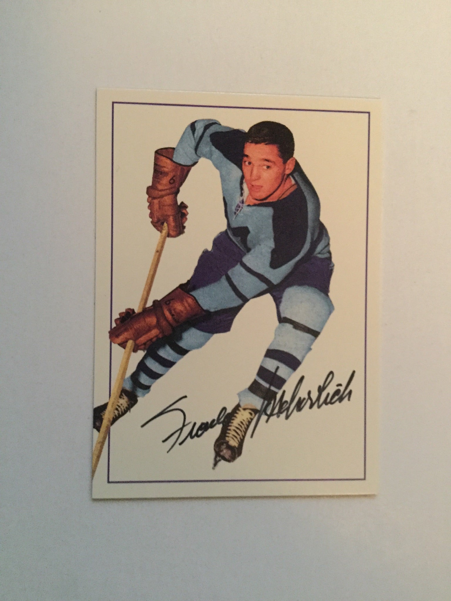 Frank Mahovlich numbered autograph Parkhurst insert card