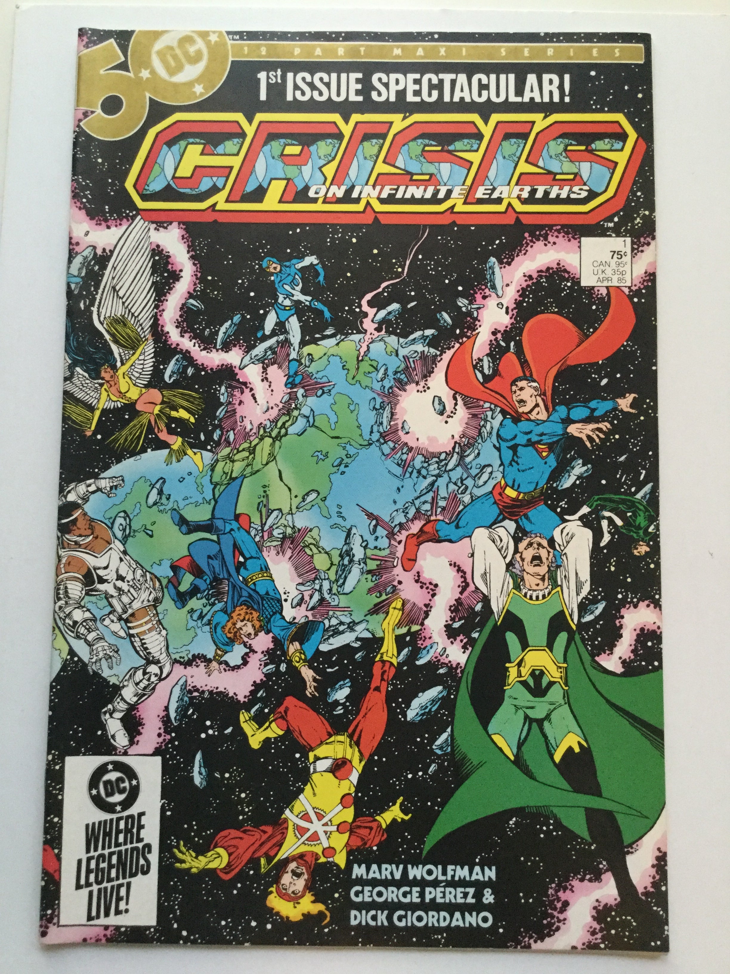 Crisis Infinity Earth #1 comic book
