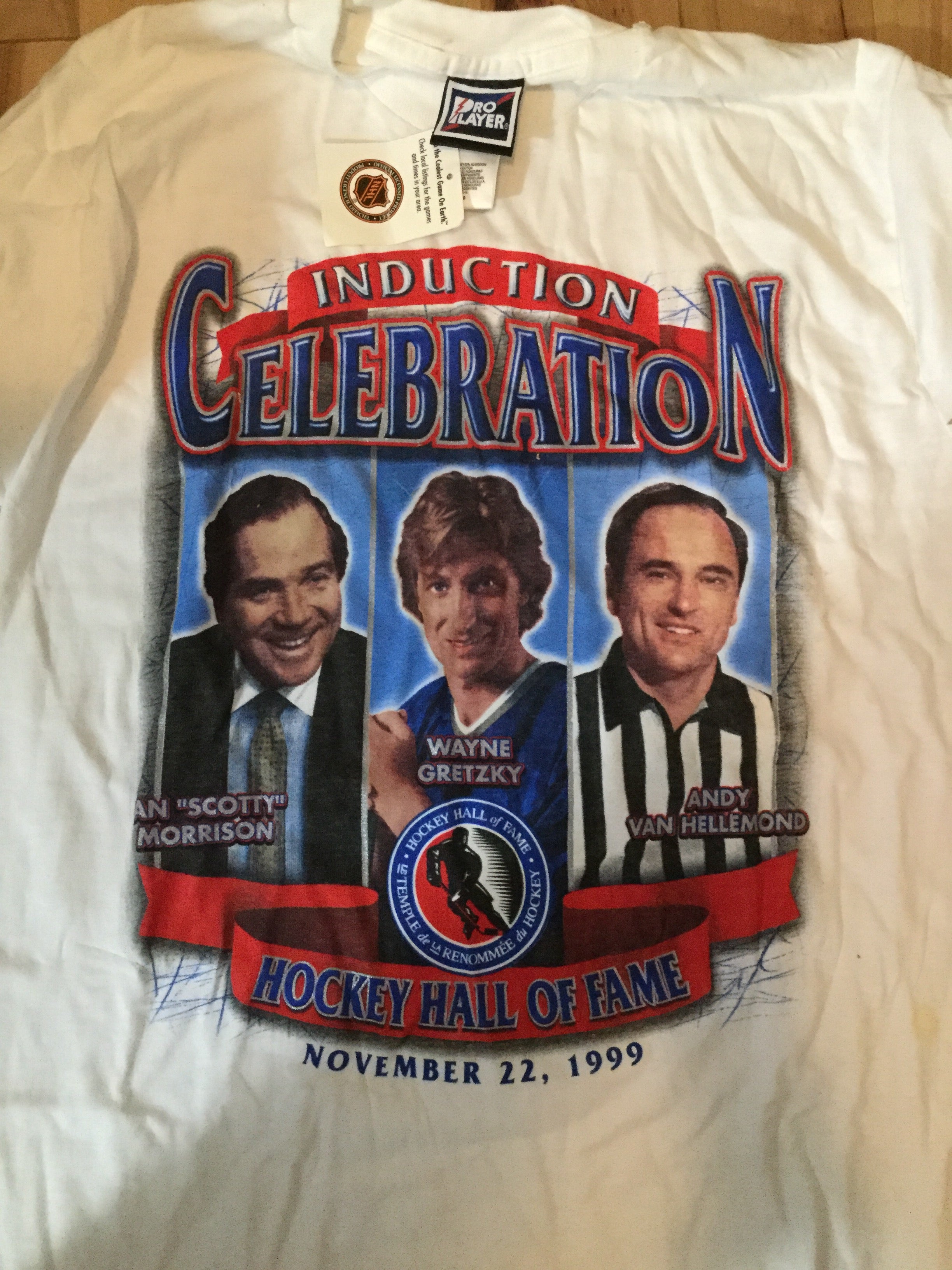 Wayne Gretzky rare Hockey Hall of Fame induction ceremony T-shirt 1999