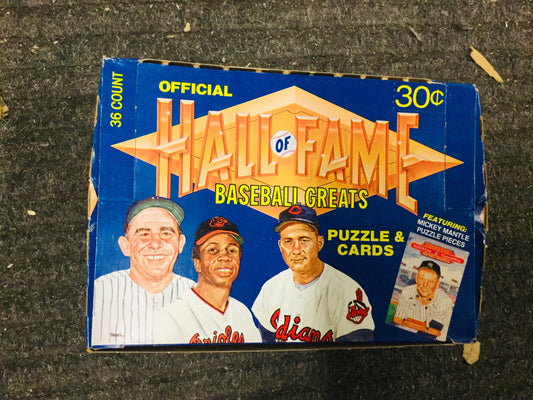 Hall of Fame baseball cards full box 1981