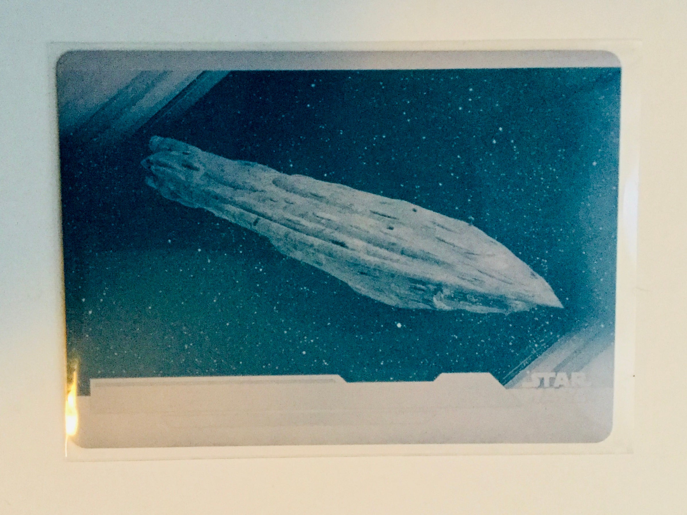 Star Wars rare 1/1 metal printing plate ship insert  card