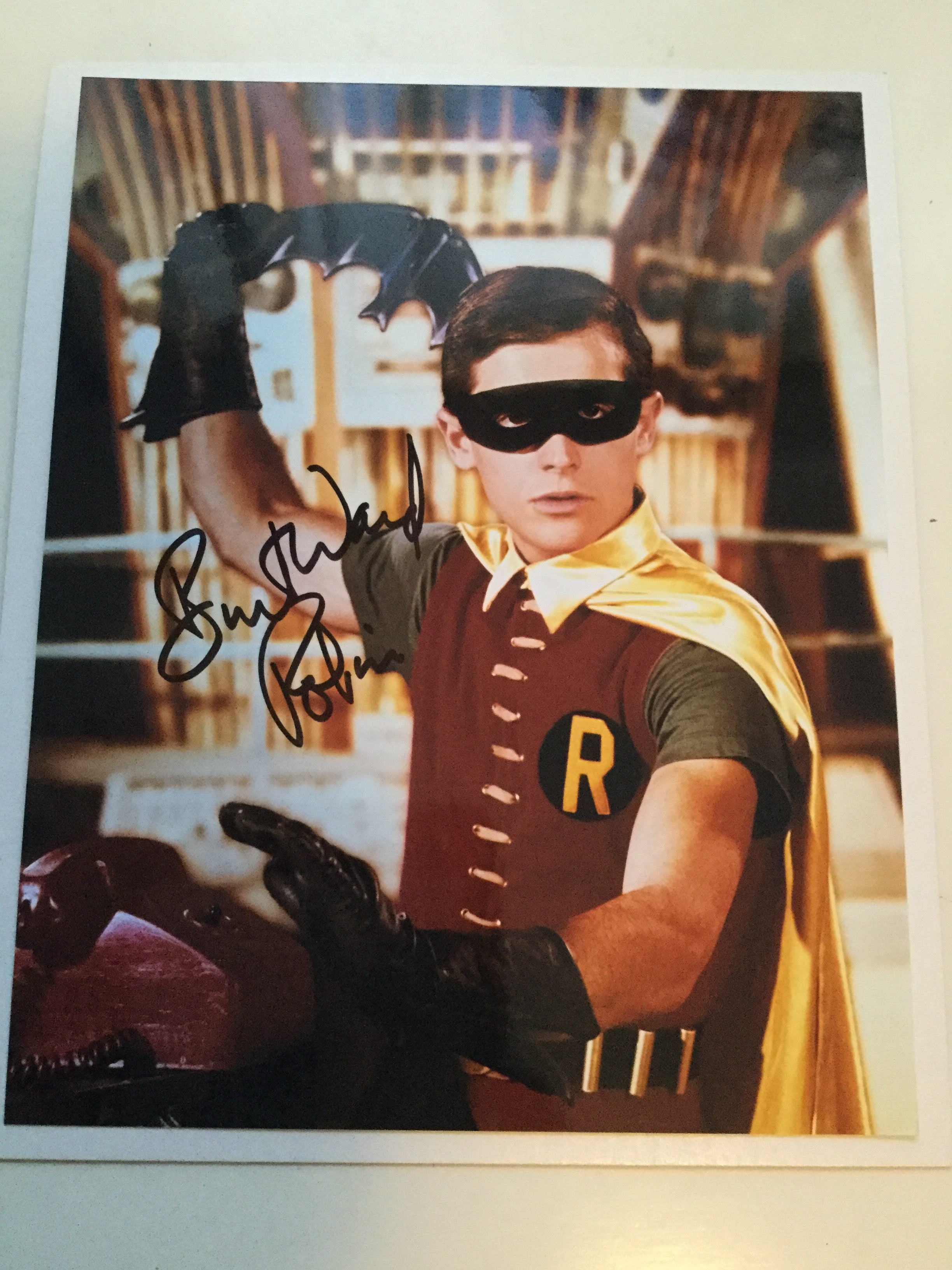 Batman Burt Ward Robin signed 8x10 photo w/COA