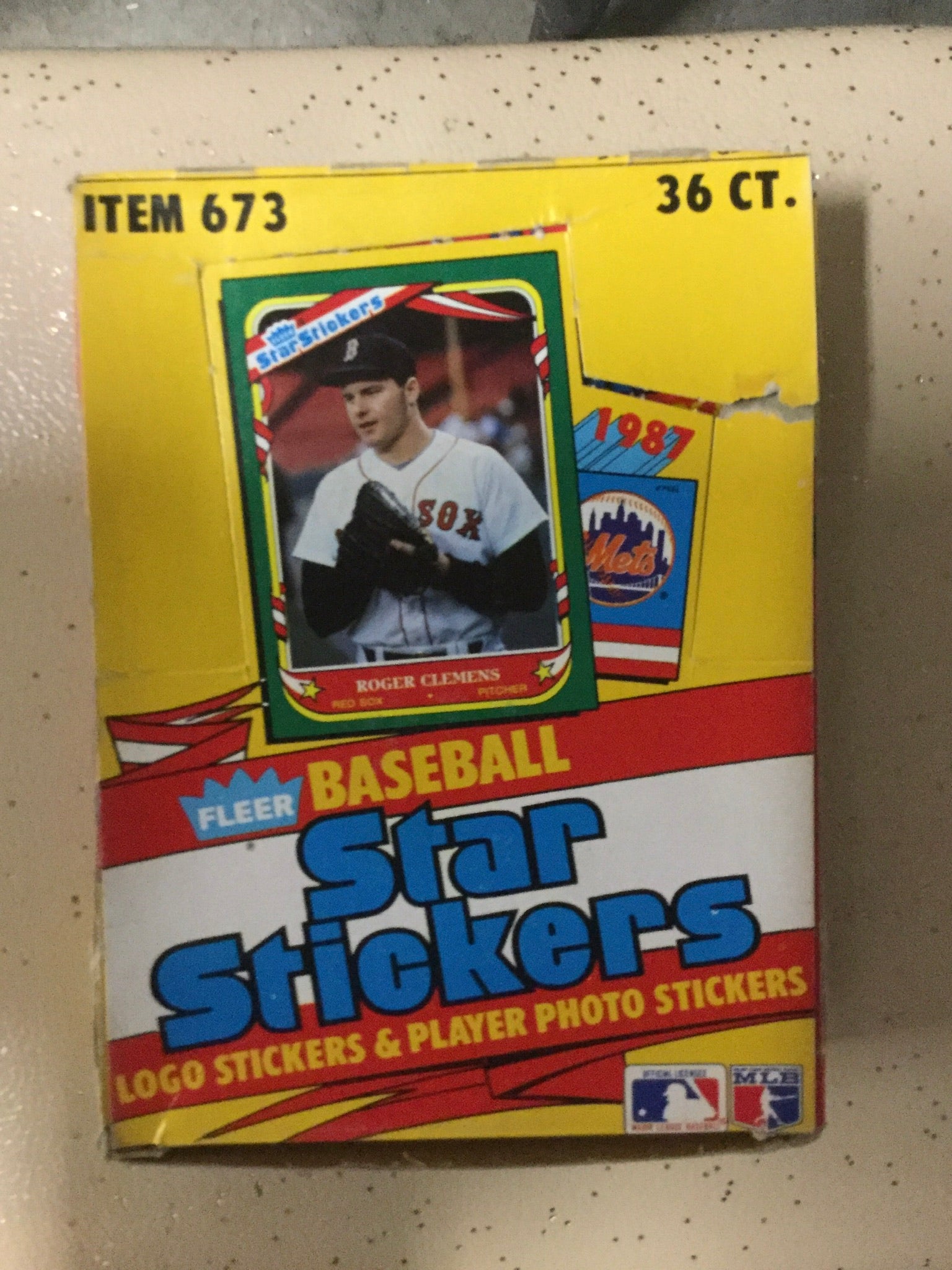 1986-87 Fleer Star Baseball Stickers rare full 36 packs box
