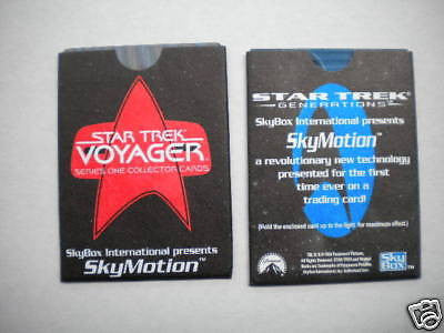 Star Trek motion insert two rare cards 1990s