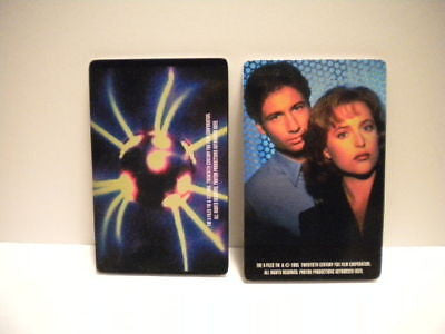 X-File TV show Australian 2 cards calendars set 1990