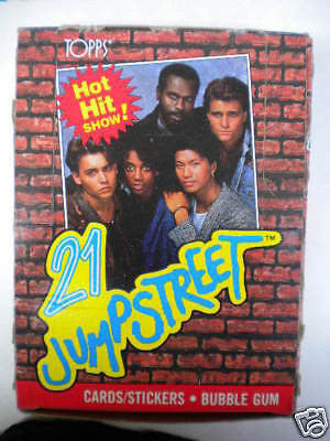 21 Jump Street vintage TV show cards ( With Johnny Depp)  full box 1985