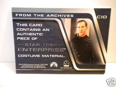 Star Trek Enterprise Daniels memorabilia insert card