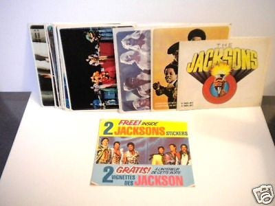 The Jacksons rare stickers complete card set 1984