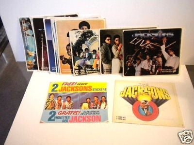 The Jacksons rare stickers complete card set 1984
