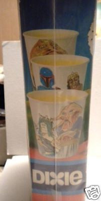 Star Wars rare 100 dixie cups full box 1983