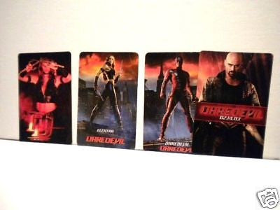 Daredevil movie rare four cards limited issue set