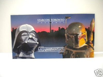 Star Wars Starcon rare limited issued  Darth Vader /Boba Fett P1 card  1997