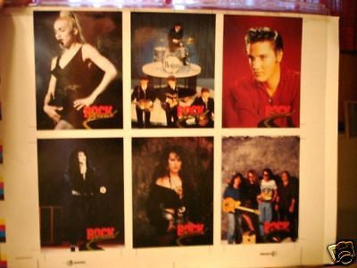 Beatles,Elvis,Madonna and more rare uncut card sheet 1990s