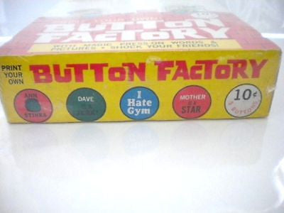 Button Factory rare full box 1960s