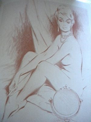 Art and sketch vintage french magazine 1952