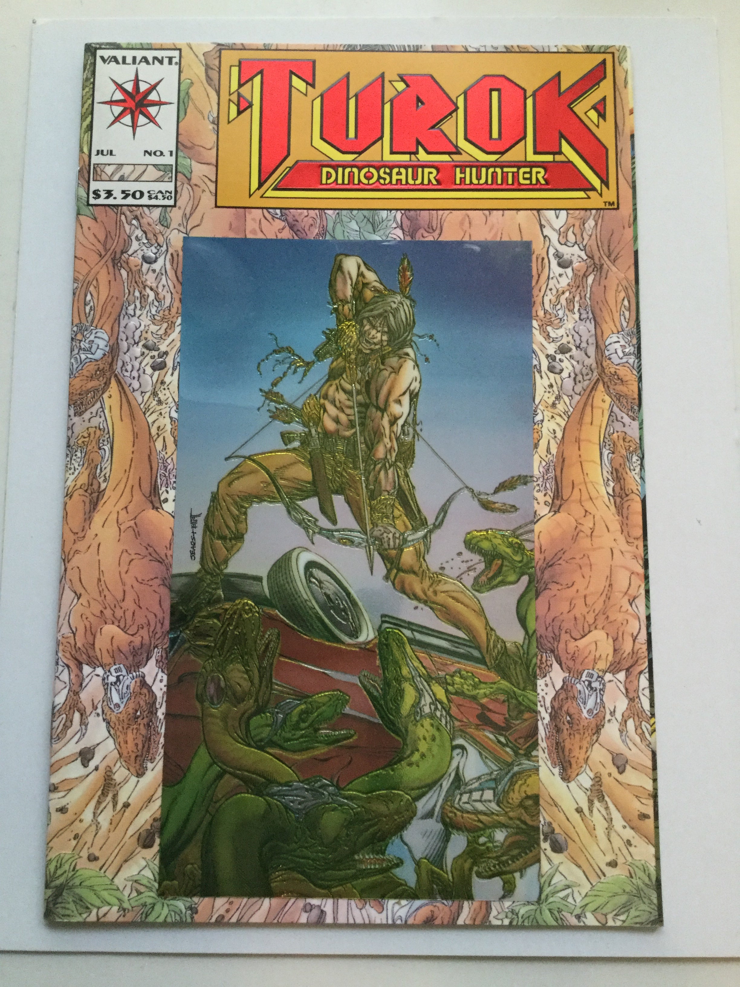 Turok Dinosaur Hunter #1 foil cover comic book