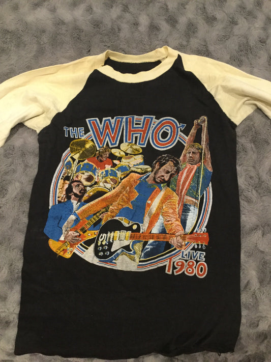 The WHO rare rock concert T-shirt 1980