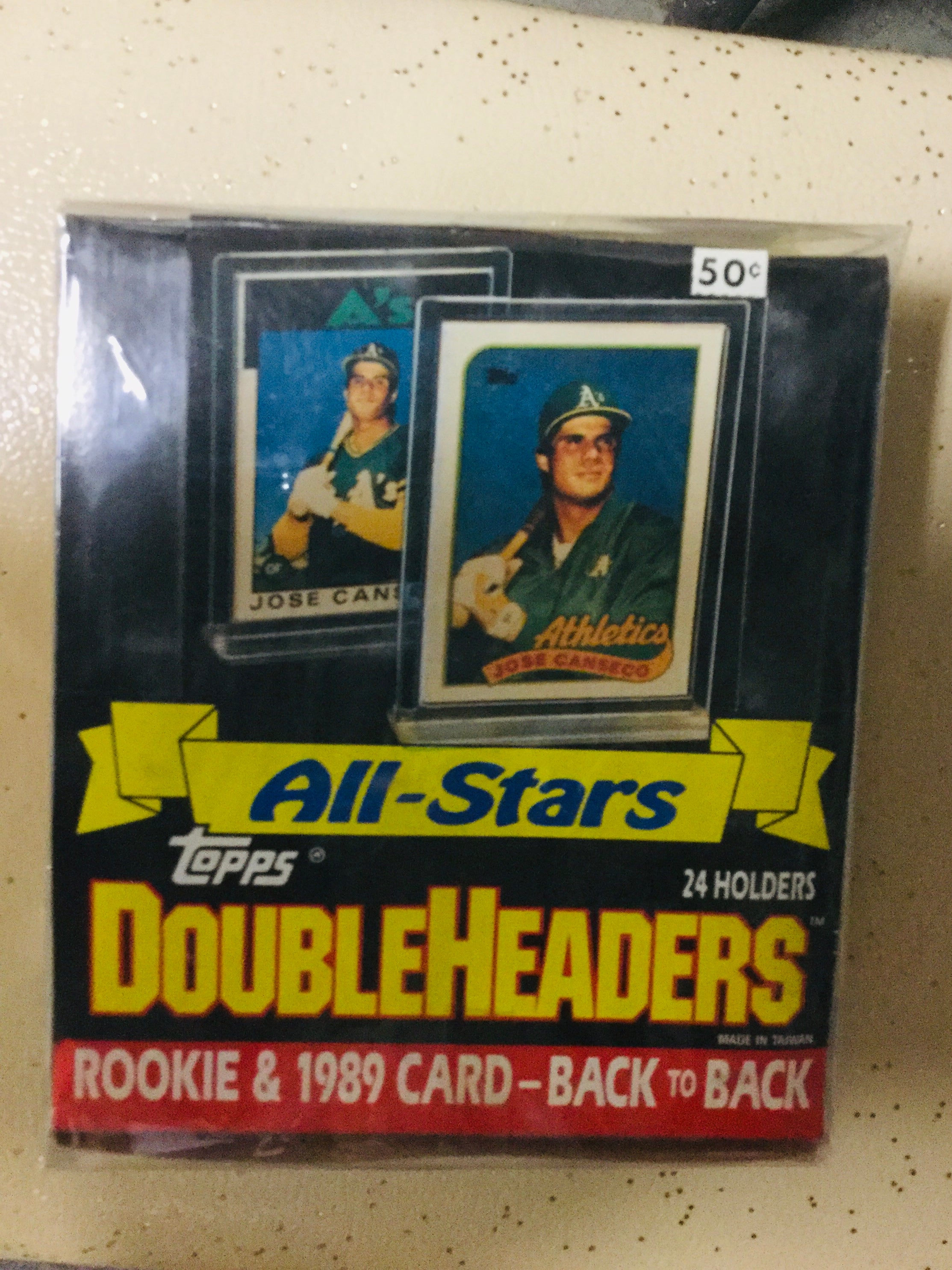1989 Topps All-Stars Double Header baseball cards 24 ct box