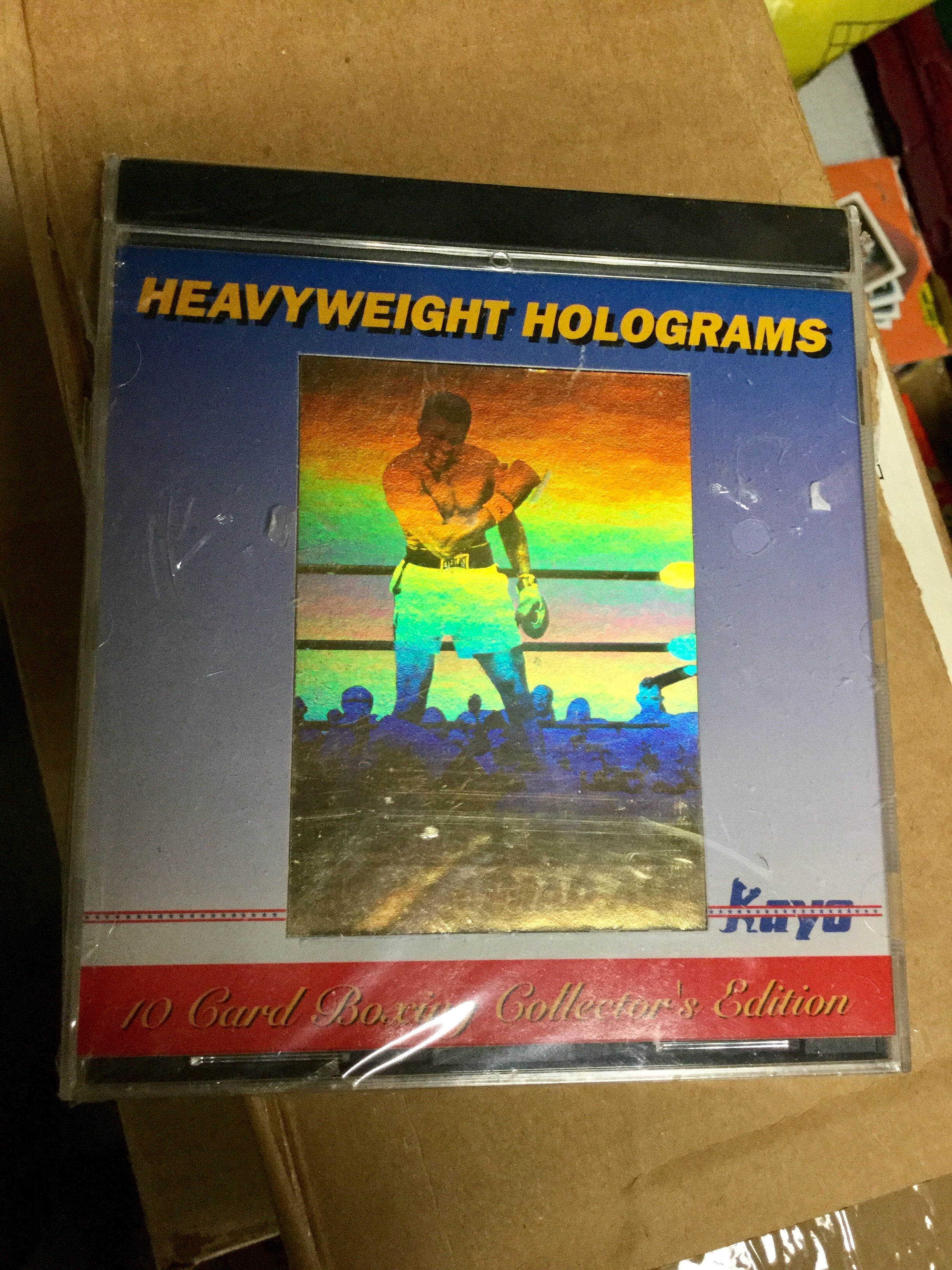 Muhammad Ali and more Kayo Boxing legends factory sealed hologram cards set1990/91