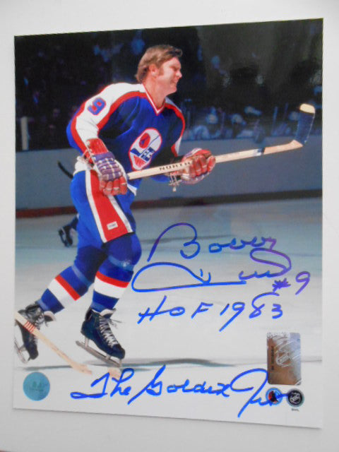 Bobby Hull WHA rare signed 8x10 photo w/COA