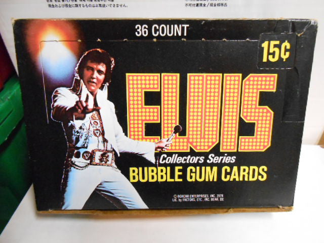 Elvis rare cards 36 packs box 1978