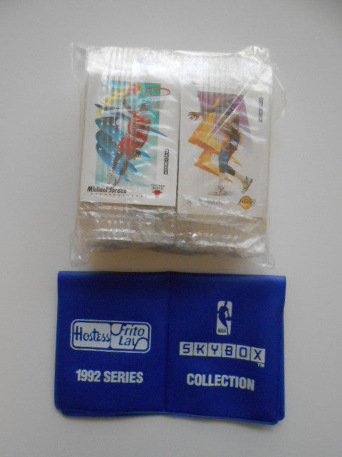 NBA Skybox Basketball Hostess Chips rare mini-cards set with rare pouch 1992